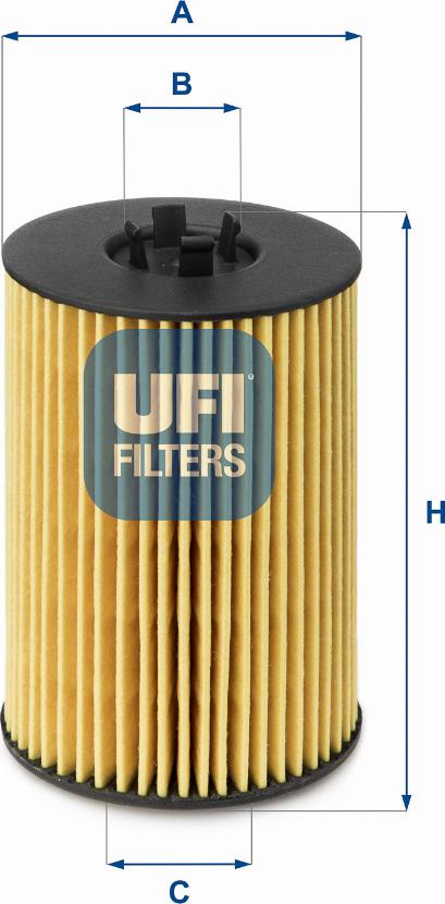 UFI 25.144.00 - Filtre à huile cwaw.fr