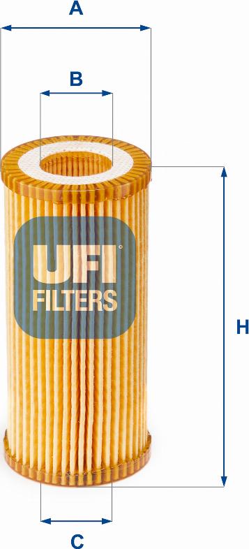 UFI 25.153.00 - Filtre à huile cwaw.fr