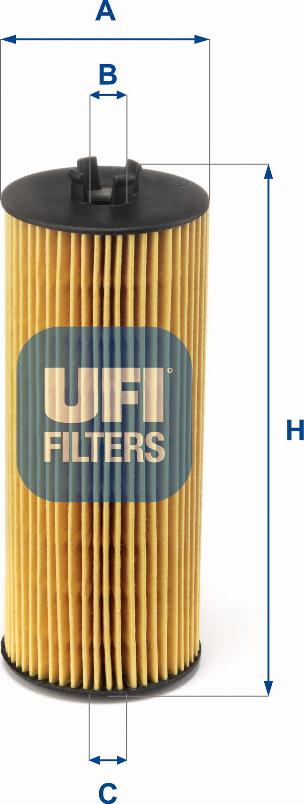 UFI 25.204.00 - Filtre à huile cwaw.fr