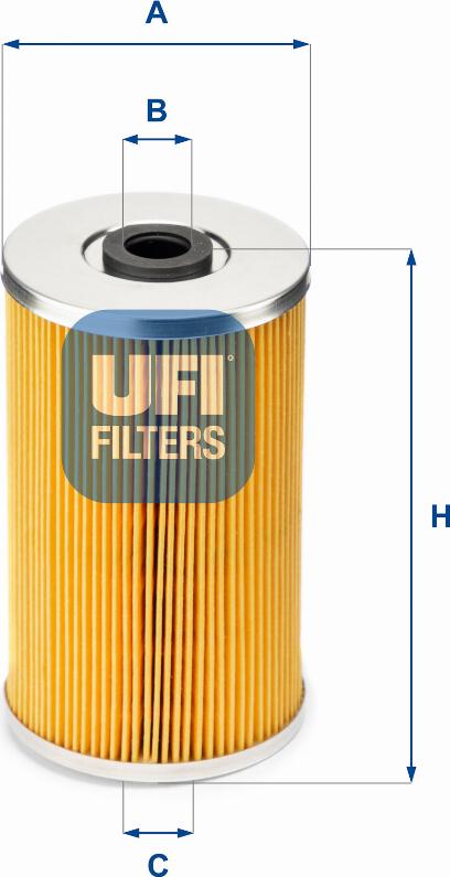 UFI 26.609.00 - Filtre à carburant cwaw.fr