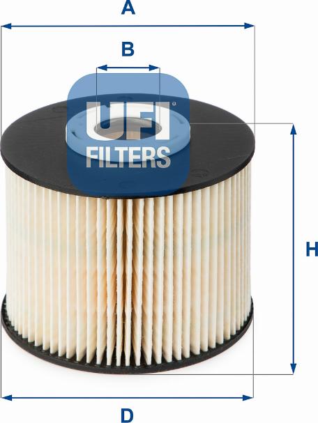 UFI 26.055.00 - Filtre à carburant cwaw.fr