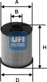 UFI 26.077.00 - Filtre à carburant cwaw.fr