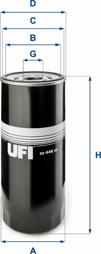 UFI 23.446.00 - Filtre à huile cwaw.fr