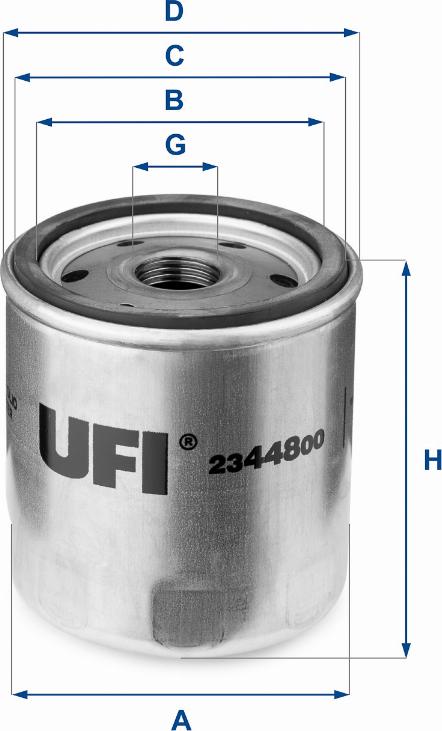 UFI 23.448.00 - Filtre à huile cwaw.fr