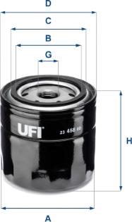 UFI 23.458.00 - Filtre à huile cwaw.fr