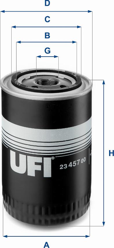 UFI 23.457.00 - Filtre à huile cwaw.fr