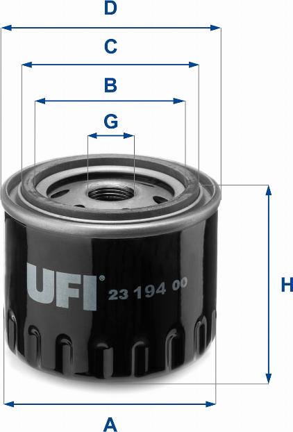 UFI 23.194.00 - Filtre à huile cwaw.fr