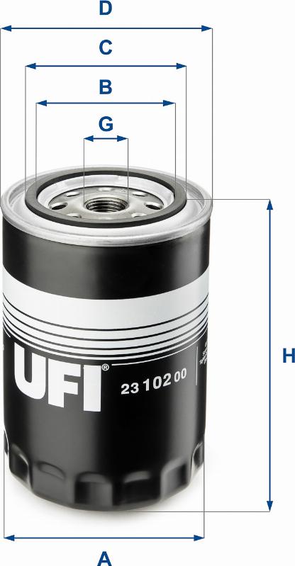 UFI 23.102.00 - Filtre à huile cwaw.fr