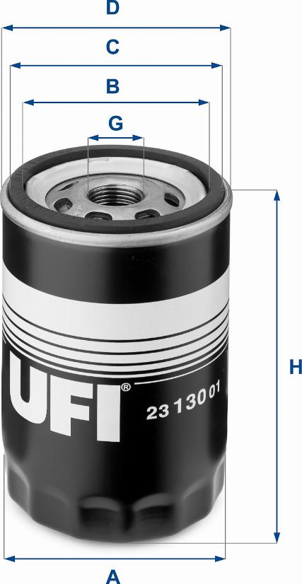 UFI 23.130.01 - Filtre à huile cwaw.fr