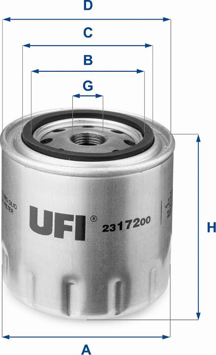 UFI 23.172.00 - Filtre à huile cwaw.fr