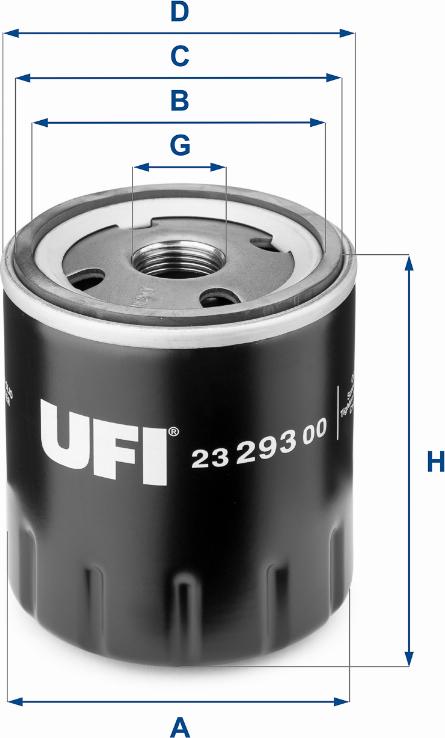 UFI 23.293.00 - Filtre à huile cwaw.fr