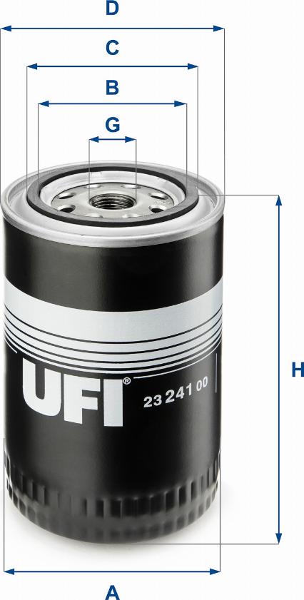 UFI 23.241.00 - Filtre à huile cwaw.fr