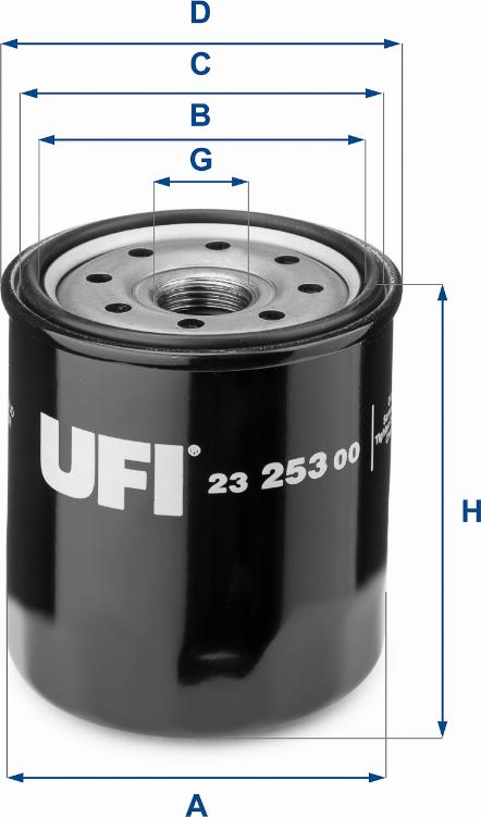 UFI 23.253.00 - Filtre à huile cwaw.fr