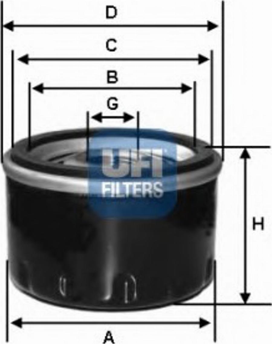 UFI 23.264.00 - Filtre à huile cwaw.fr