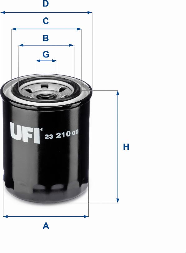 UFI 23.210.00 - Filtre à huile cwaw.fr