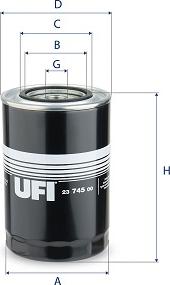 UFI 23.745.00 - Filtre à huile cwaw.fr