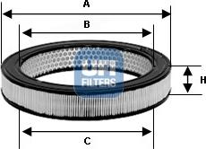 UFI 27.057.00 - Filtre à air cwaw.fr