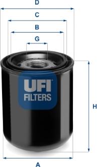 UFI 27.344.00 - Cartouche de dessicateur, système d'air comprimé cwaw.fr