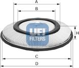 UFI 27.200.00 - Filtre à air cwaw.fr