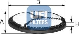 UFI 27.274.00 - Filtre à air cwaw.fr