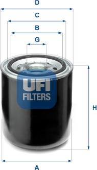 UFI 27.A66.00 - Cartouche de dessicateur, système d'air comprimé cwaw.fr