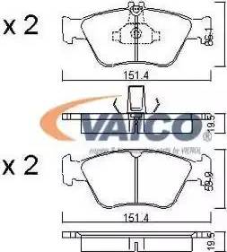 VAICO V30-8121-1 - Kit de plaquettes de frein, frein à disque cwaw.fr