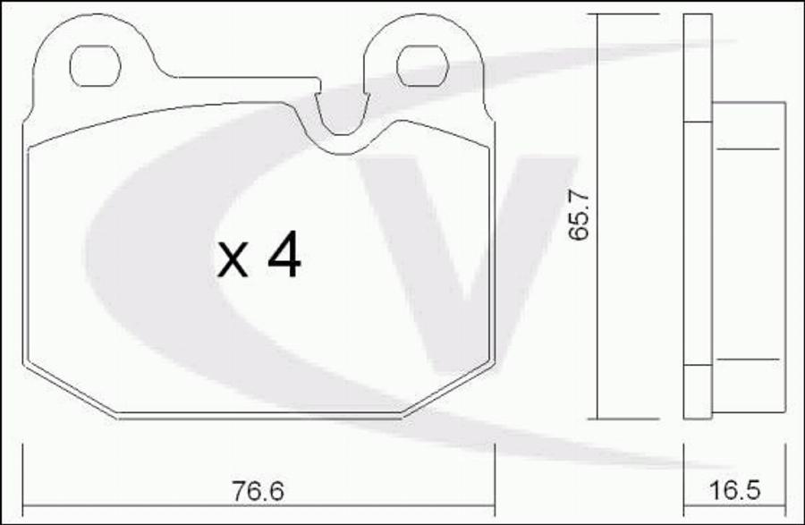 VAICO V208120 - Kit de plaquettes de frein, frein à disque cwaw.fr