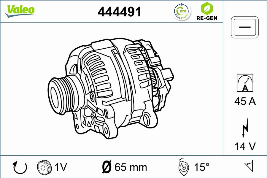 Valeo 444491 - Alternateur cwaw.fr