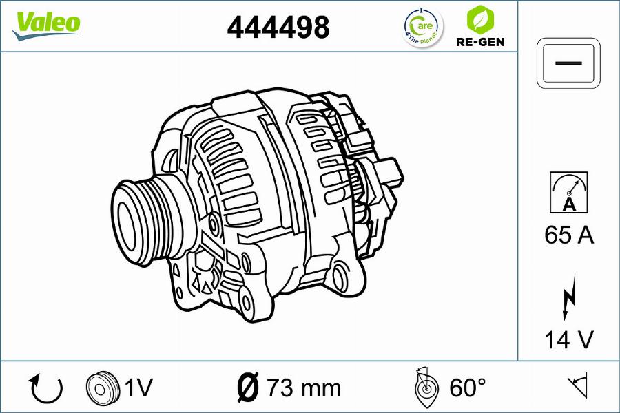 Valeo 444498 - Alternateur cwaw.fr