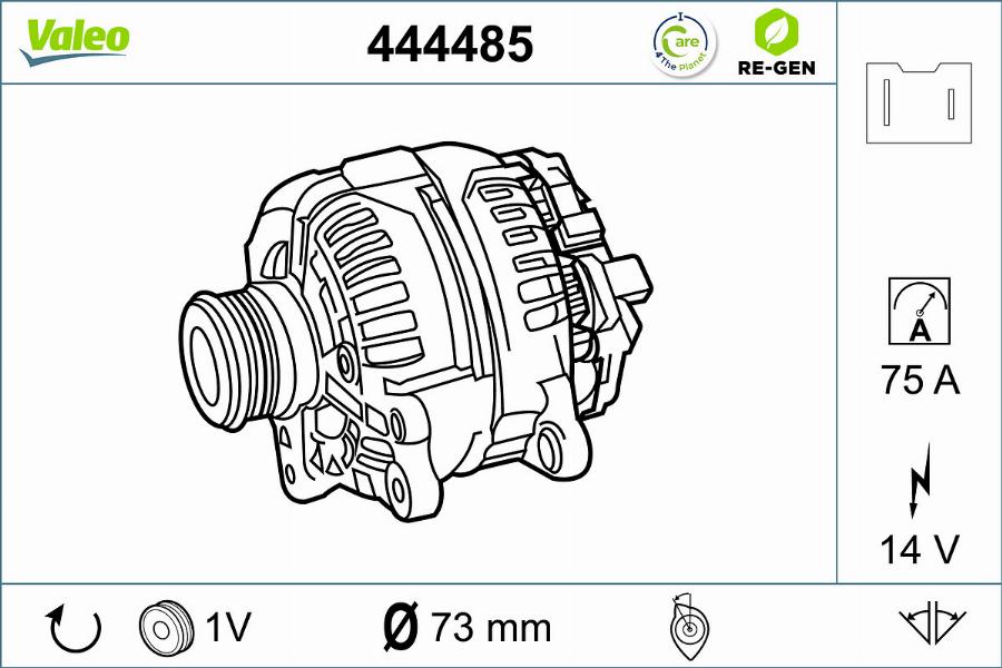 Valeo 444485 - Alternateur cwaw.fr