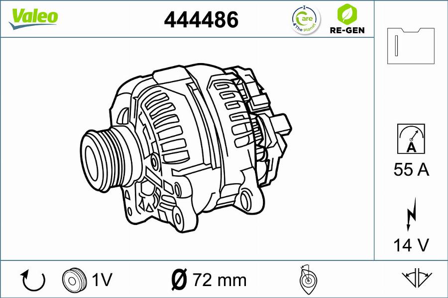 Valeo 444486 - Alternateur cwaw.fr