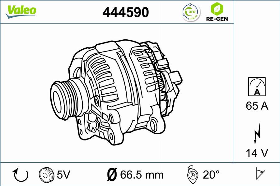 Valeo 444590 - Alternateur cwaw.fr