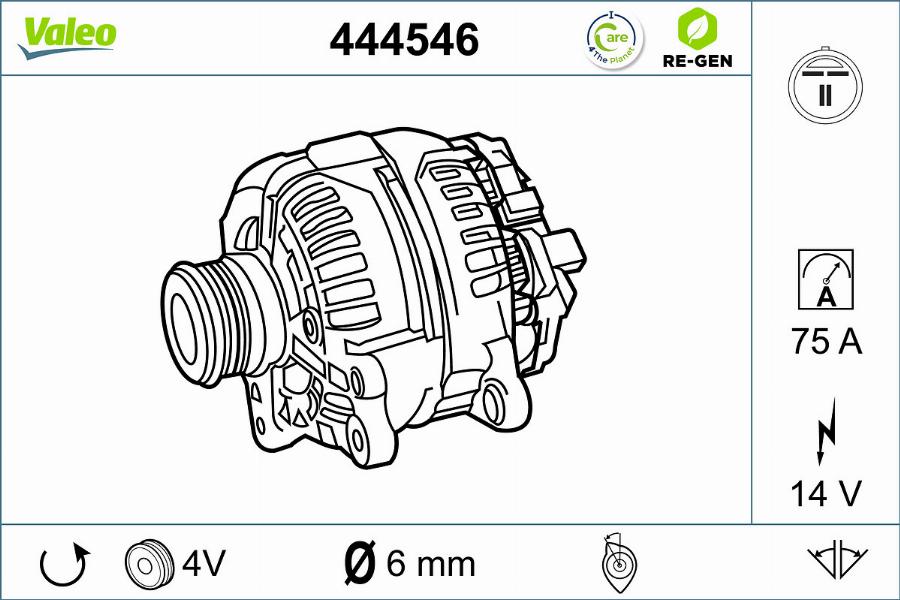 Valeo 444546 - Alternateur cwaw.fr