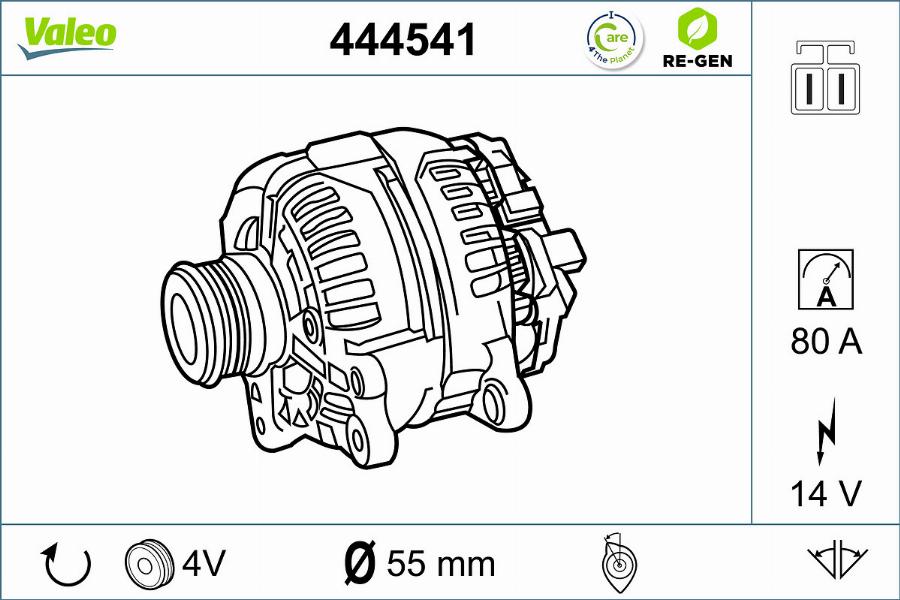 Valeo 444541 - Alternateur cwaw.fr