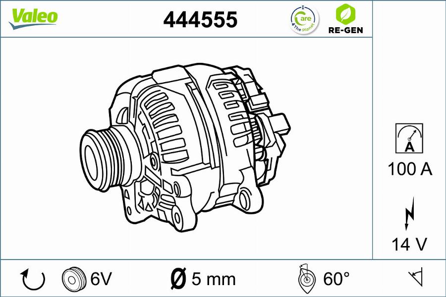 Valeo 444555 - Alternateur cwaw.fr