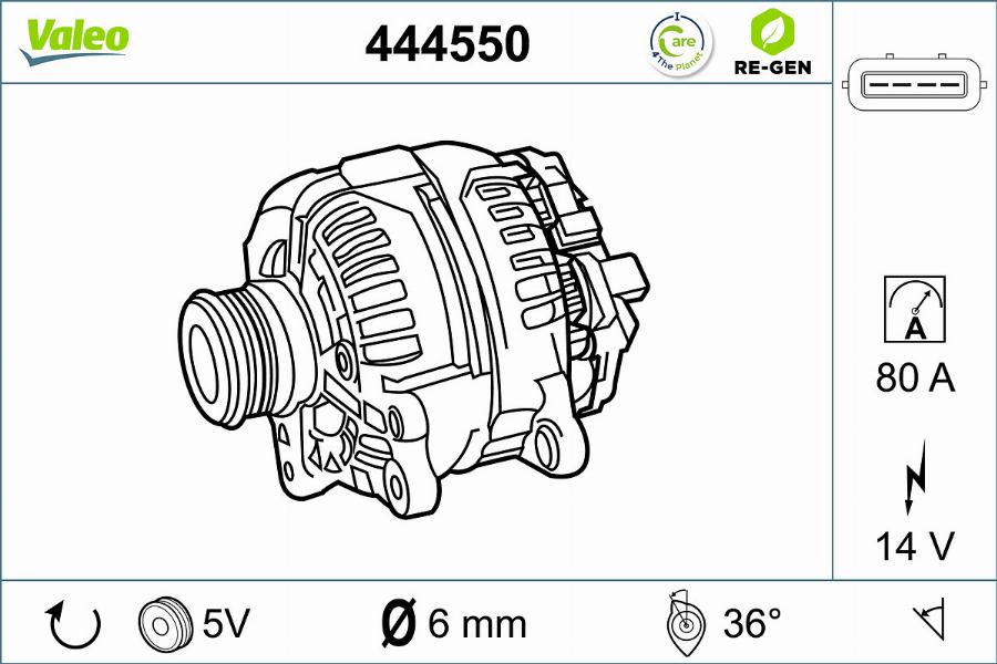 Valeo 444550 - Alternateur cwaw.fr