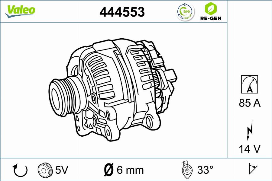 Valeo 444553 - Alternateur cwaw.fr