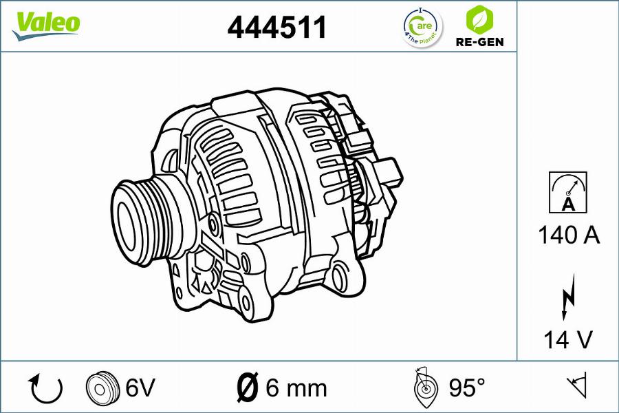 Valeo 444511 - Alternateur cwaw.fr