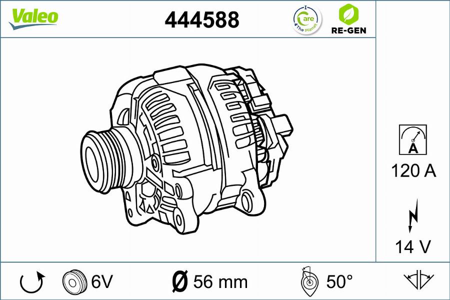 Valeo 444588 - Alternateur cwaw.fr