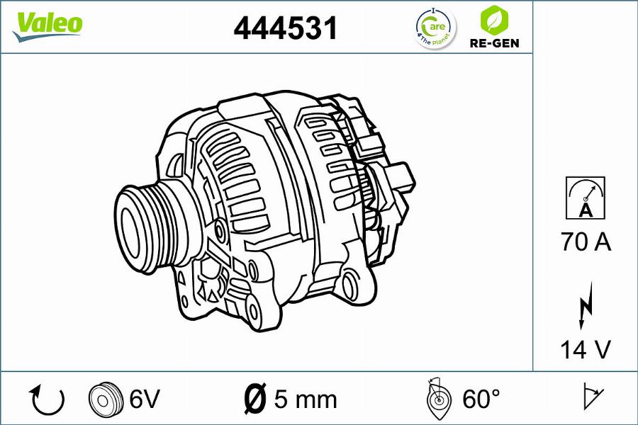 Valeo 444531 - Alternateur cwaw.fr