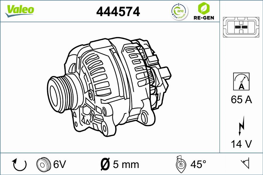 Valeo 444574 - Alternateur cwaw.fr