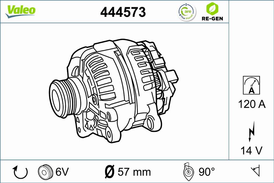 Valeo 444573 - Alternateur cwaw.fr