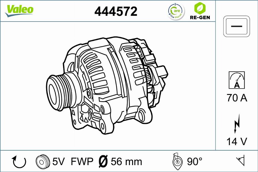 Valeo 444572 - Alternateur cwaw.fr