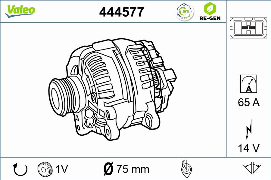 Valeo 444577 - Alternateur cwaw.fr