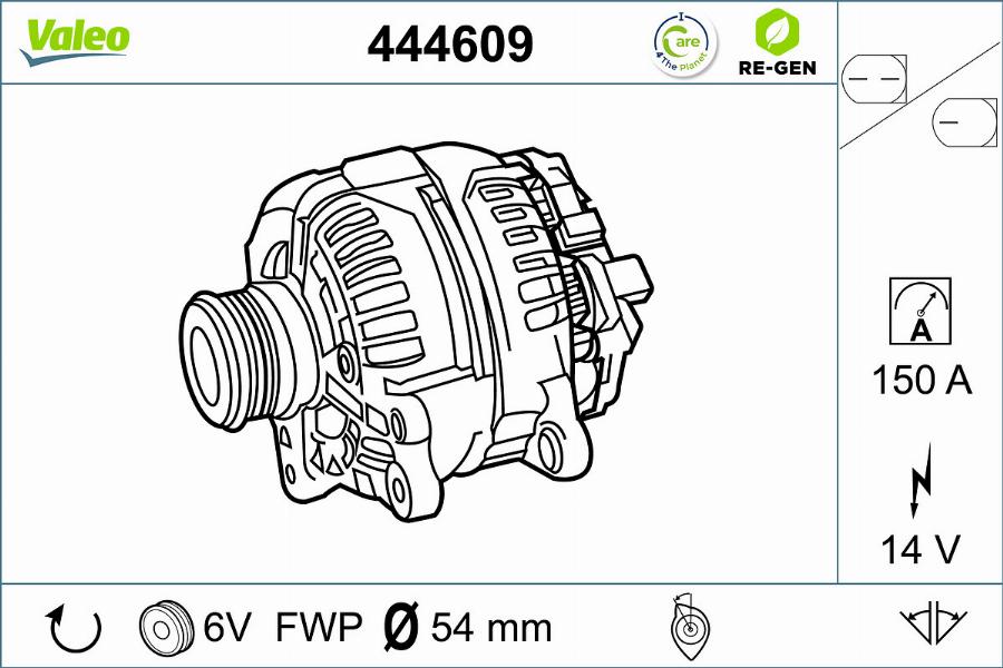 Valeo 444609 - Alternateur cwaw.fr