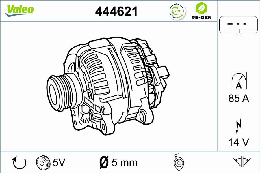 Valeo 444621 - Alternateur cwaw.fr