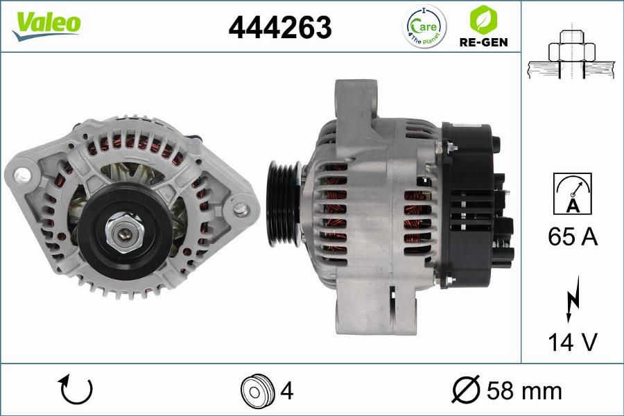 Valeo 444263 - Alternateur cwaw.fr