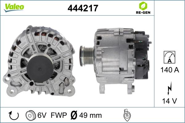 Valeo 444217 - Alternateur cwaw.fr