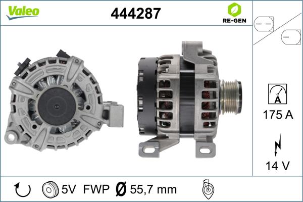 Valeo 444287 - Alternateur cwaw.fr