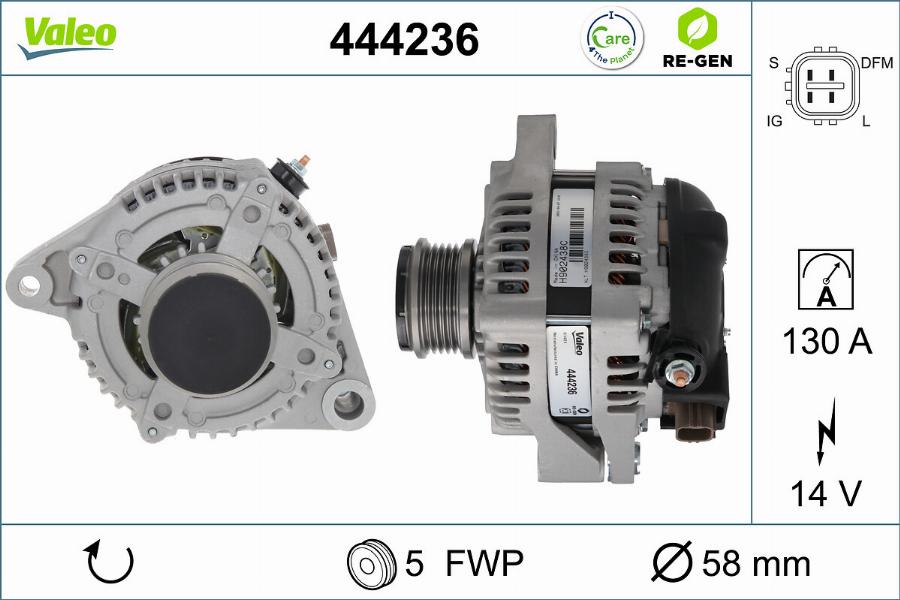 Valeo 444236 - Alternateur cwaw.fr